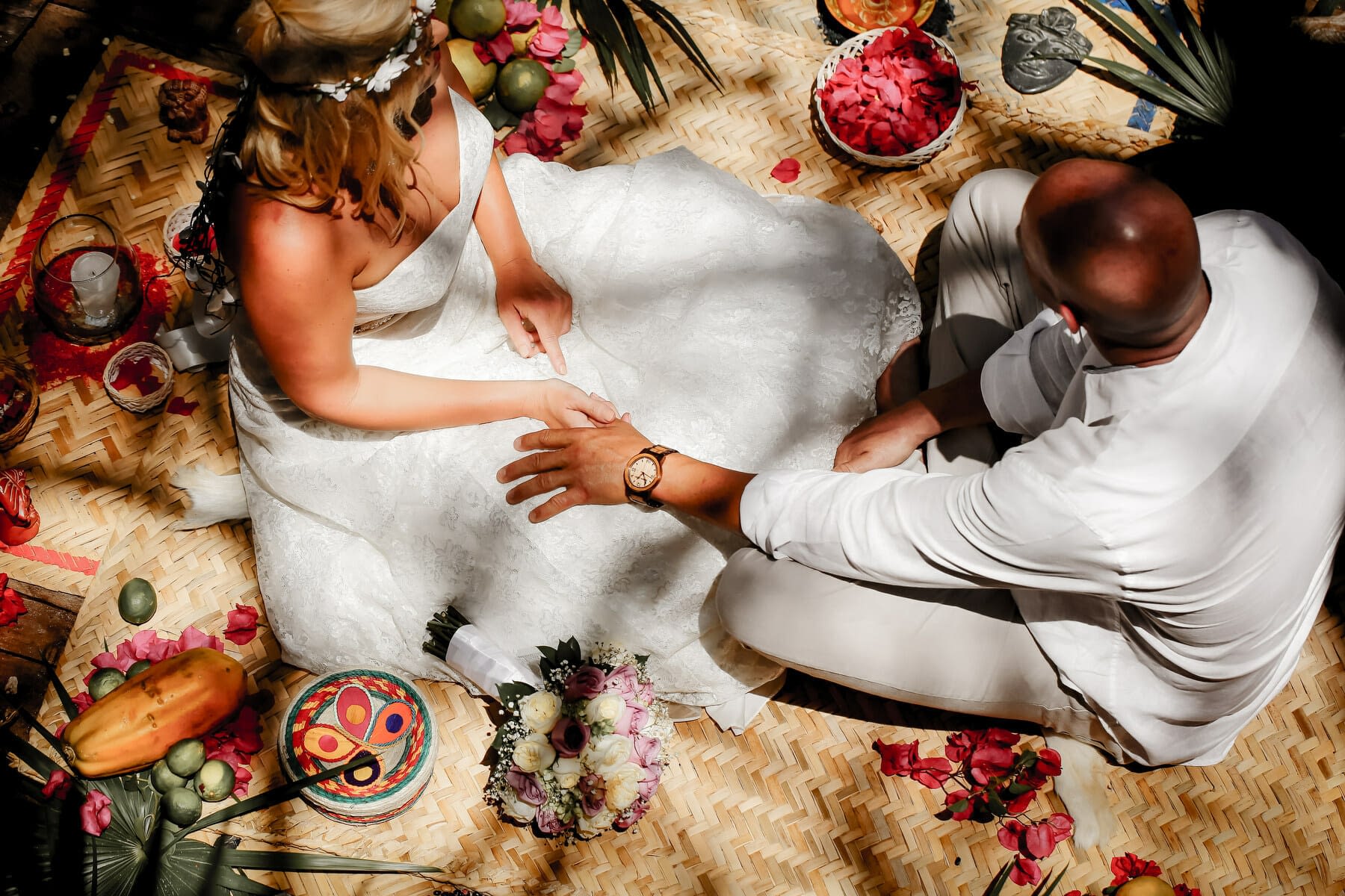 Elopement Wedding Cenote Mayan Ceremony Tulum FineArt